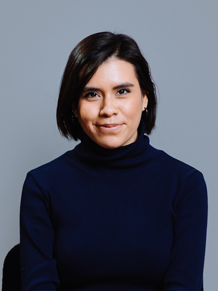 Headshot of Claudia Eslava, Lead designer and strategist at Sustancia